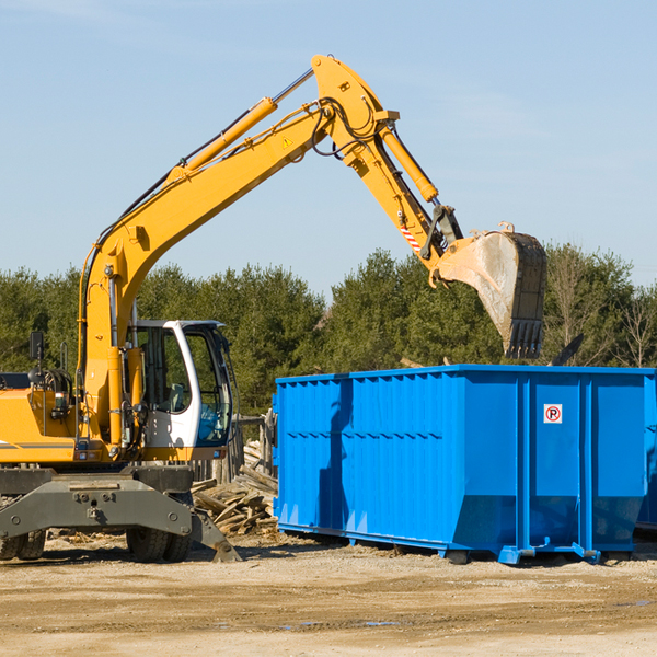 how many times can i have a residential dumpster rental emptied in Wana